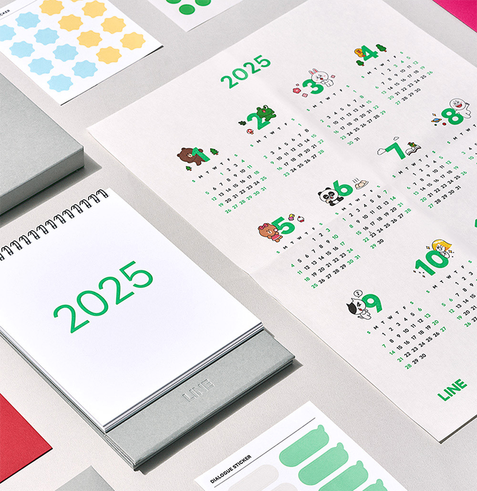 2025 LINE Calendar Set